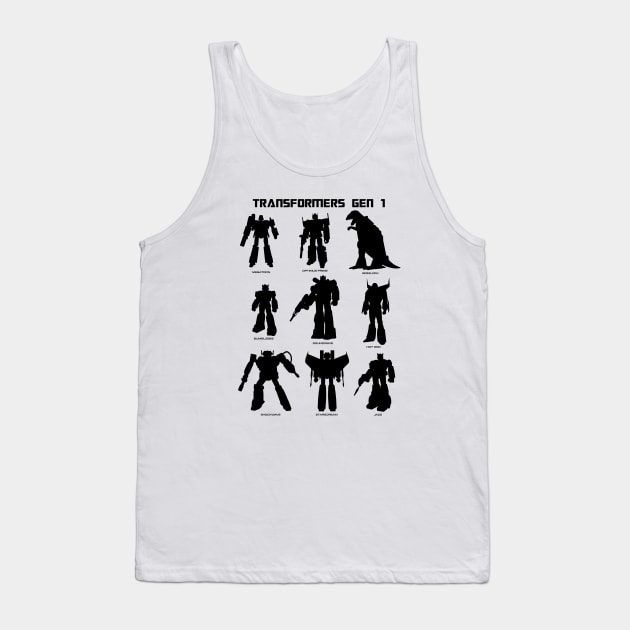 Transformers - GEN 1- silhouettes 2.0 Tank Top by ROBZILLA